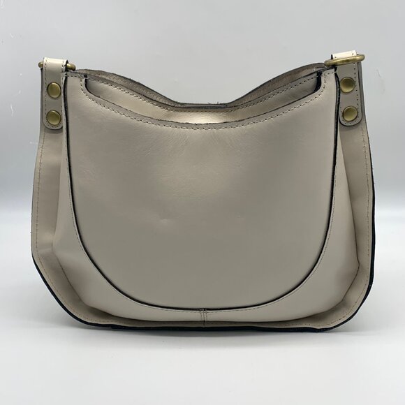 Patricia Nash Latte Leather Caletta Hobo Crossbody - Picture 2 of 12